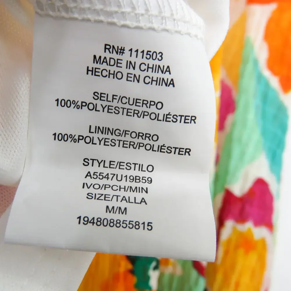 Lily Rose Multicolor Floral Print Sleeveless Mini Dress Sundress Medium Colorful - Picture 10 of 10